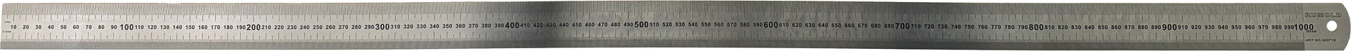 RUMOLD Stahllineal 100cm 323719 0-Punkt Aussenkante schwer