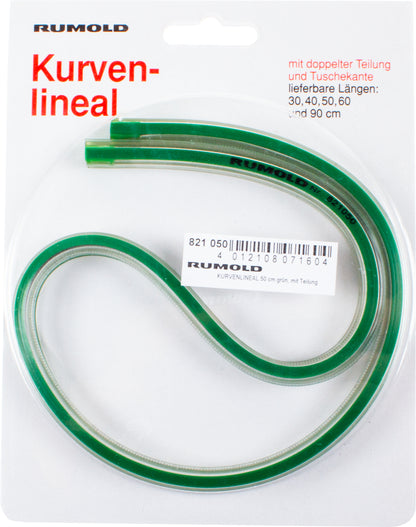 RUMOLD Flexibler Kurvenlineal 50cm 821050 mit Teilung