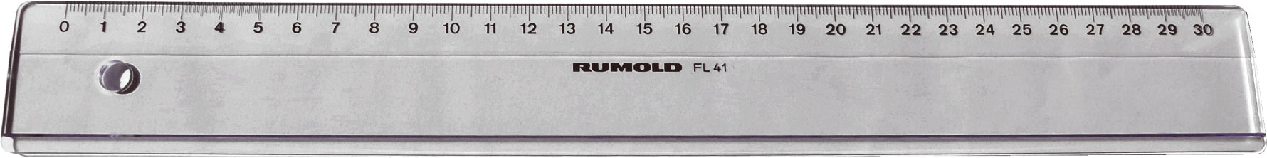 RUMOLD Technikerlineal FL 41 30cm FL 41/30 transparent