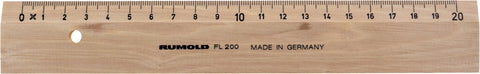 RUMOLD Flachlineal 20cm FL200/20 Buche