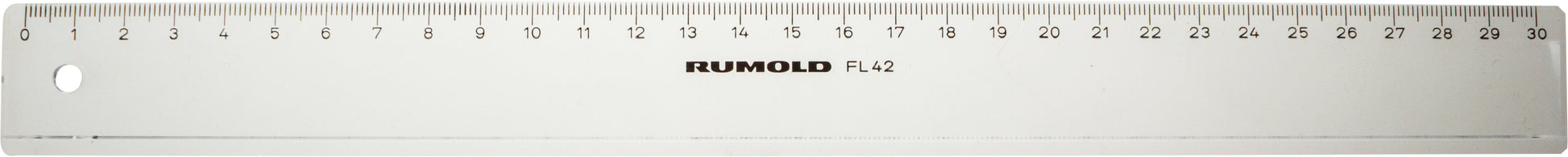 RUMOLD Schullineal 30cm FL42/30 transparent
