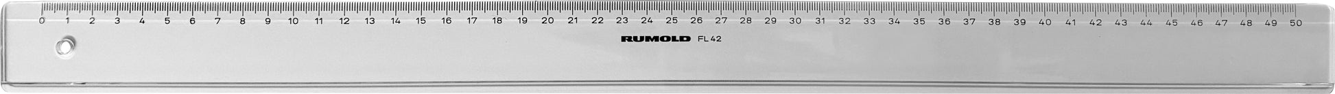RUMOLD Schullineal 50cm FL42/50 transparent