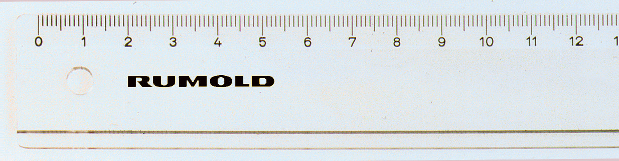 RUMOLD Flachlineal 100cm FL47/100 transparent
