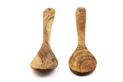 Reguliere olijfbomenhouten polenta en roerlepel