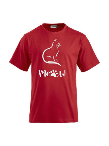 T-Shirt bedrucken mit Spruch - Katze-Meow