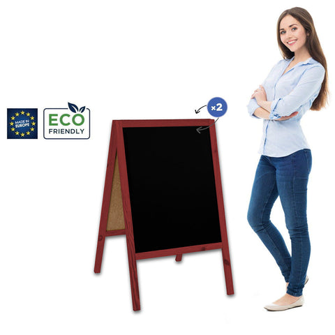 Holz Kundenstopper "ColorFrame" 100x60cm, Indoor