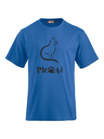 T-Shirt bedrucken mit Spruch - Katze-Meow