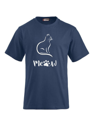 T-Shirt bedrucken mit Spruch - Katze-Meow