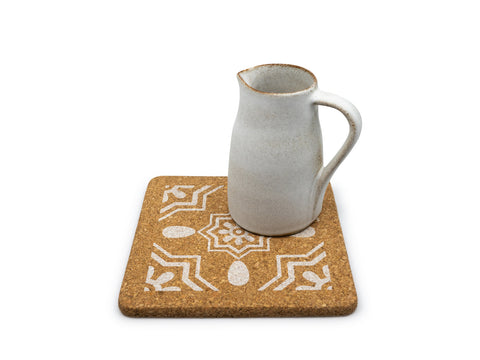 soñho Cortiça Azulejo Kork Topfuntersetzer 3er Set, 19 x 19 cm