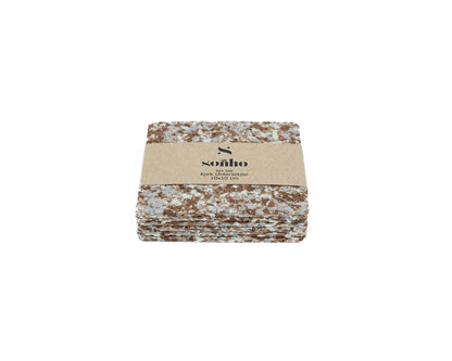 soñho Recife Kork Untersetzer 6er Set, 10 x 10 cm