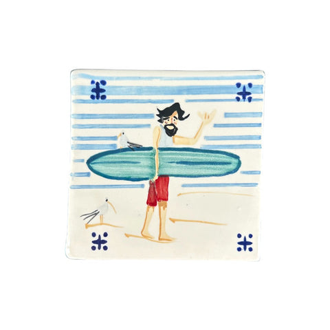 soñho Azulejo Surfista Untersetzer, 10 x 10 cm