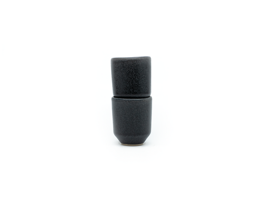 mumix - Noite Espresso Cup - Handmade Black Stoneware ☕✨