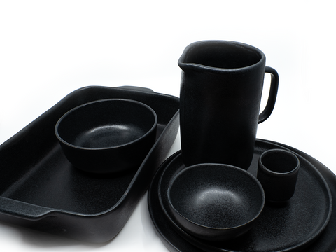 mumix - Noite Espresso Cup - Handmade Black Stoneware ☕✨