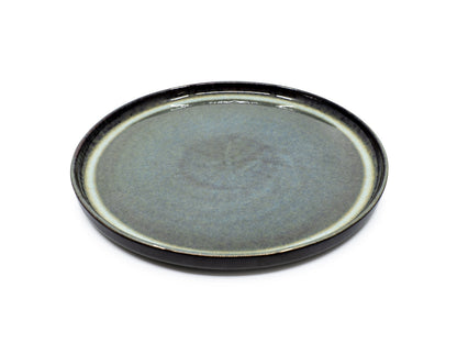 mumix - Antigo Plate - Handcrafted, petrol-teal glaze, 26 cm 🍽️✨