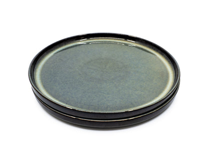 mumix - Antigo Plate - Handcrafted, petrol-teal glaze, 26 cm 🍽️✨