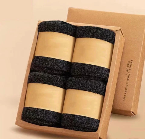 Merino Wool Winter Socks by Mr. Sneakerseller (4 Pairs)
