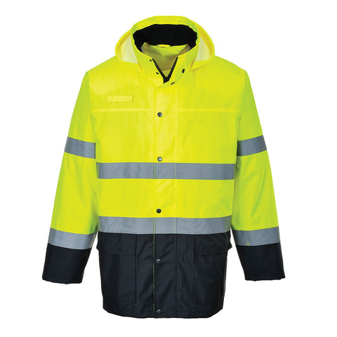 Leichte, zweifarbige Verkehrs-Jacke