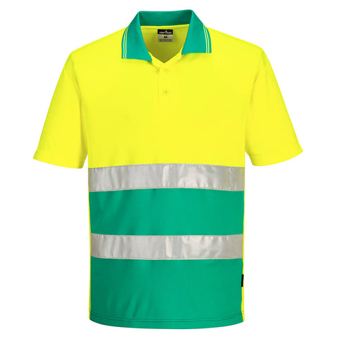 Portwest S175 Poloshirt – Gelb/Teer – bequem & funktional