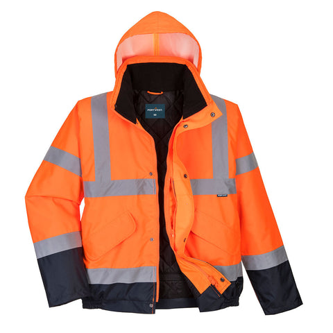 Portwest S266 Arbeitsjacke – Orange/Marine – robust & funktional