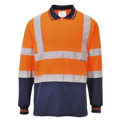 Portwest S279 Poloshirt – Orange/Marine – bequem & funktional