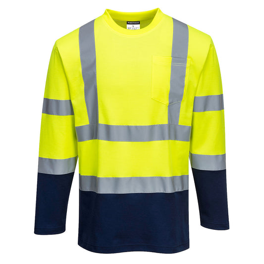 Portwest S280 Shirt – Gelb/Marine – bequem & funktional