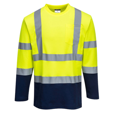 Portwest S280 Shirt – Gelb/Marine – bequem & funktional