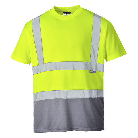 Portwest S378 Shirt – Gelb/Grau – bequem & funktional