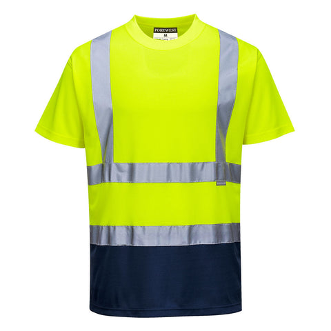 Portwest S378 Shirt – Gelb/Marine – bequem & funktional