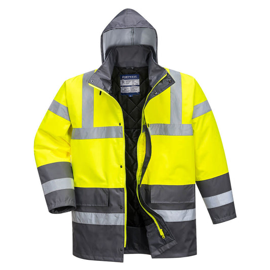 Portwest S466 Arbeitsjacke – Gelb/Grau – robust & funktional