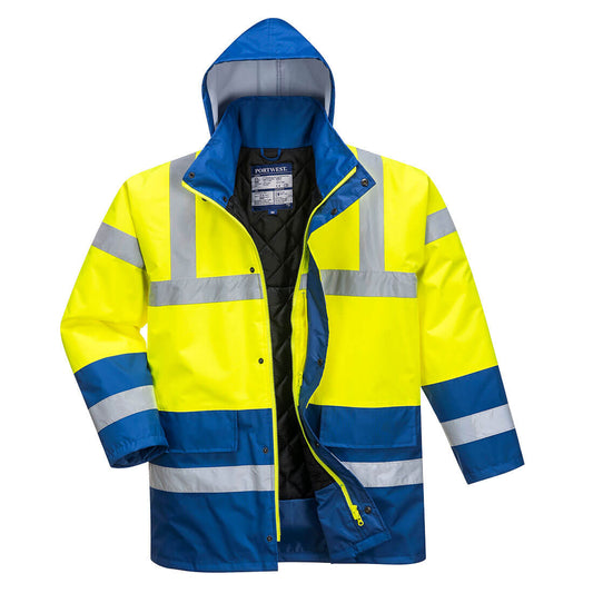 Portwest S466 Arbeitsjacke – Gelb/Royal – robust & funktional