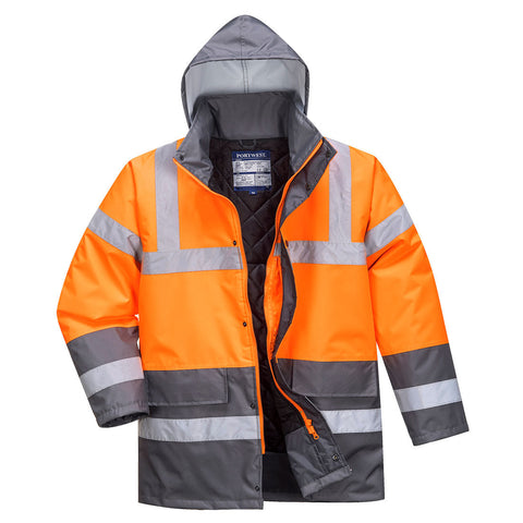 Portwest S467 Arbeitsjacke – Orange/Grau – robust & funktional