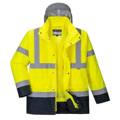 Portwest S471 Arbeitsjacke – Gelb/Marine – robust & funktional