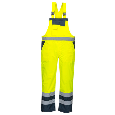 Portwest S488 Hose – Gelb/Marine – strapazierfähige Arbeitshose