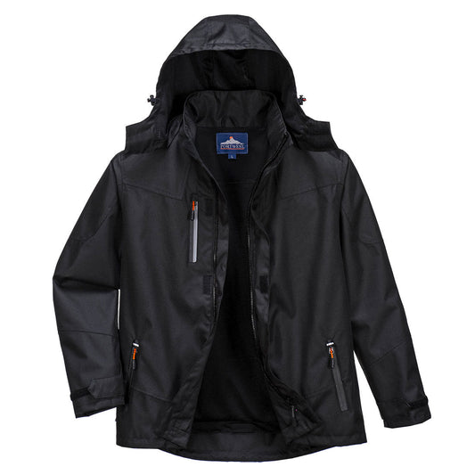 Portwest S555 Arbeitsjacke – Schwarz – robust & funktional