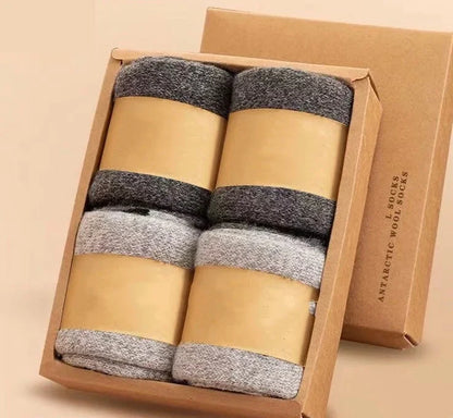 Merino Wool Winter Socks by Mr. Sneakerseller (4 Pairs)