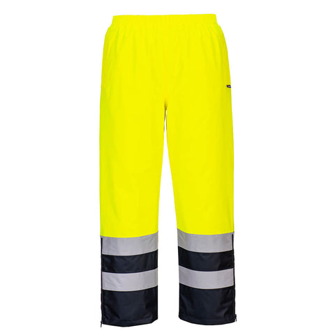 Portwest S598 Hose – Gelb/Marine – strapazierfähige Arbeitshose
