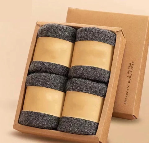 Merino Wool Winter Socks by Mr. Sneakerseller (4 Pairs)