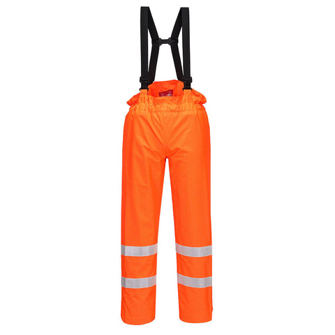 Portwest - Ungefütterte Bizflame Warnschutzhose, antistatisch und flammhemmend