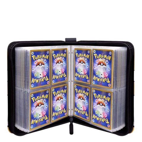 Pokemon Card Case, 50 Pages, Can Insert 400pcs s, Portable, Waterproof, Zipper, Birthday Gift, Game Battle,  Storage,toy
