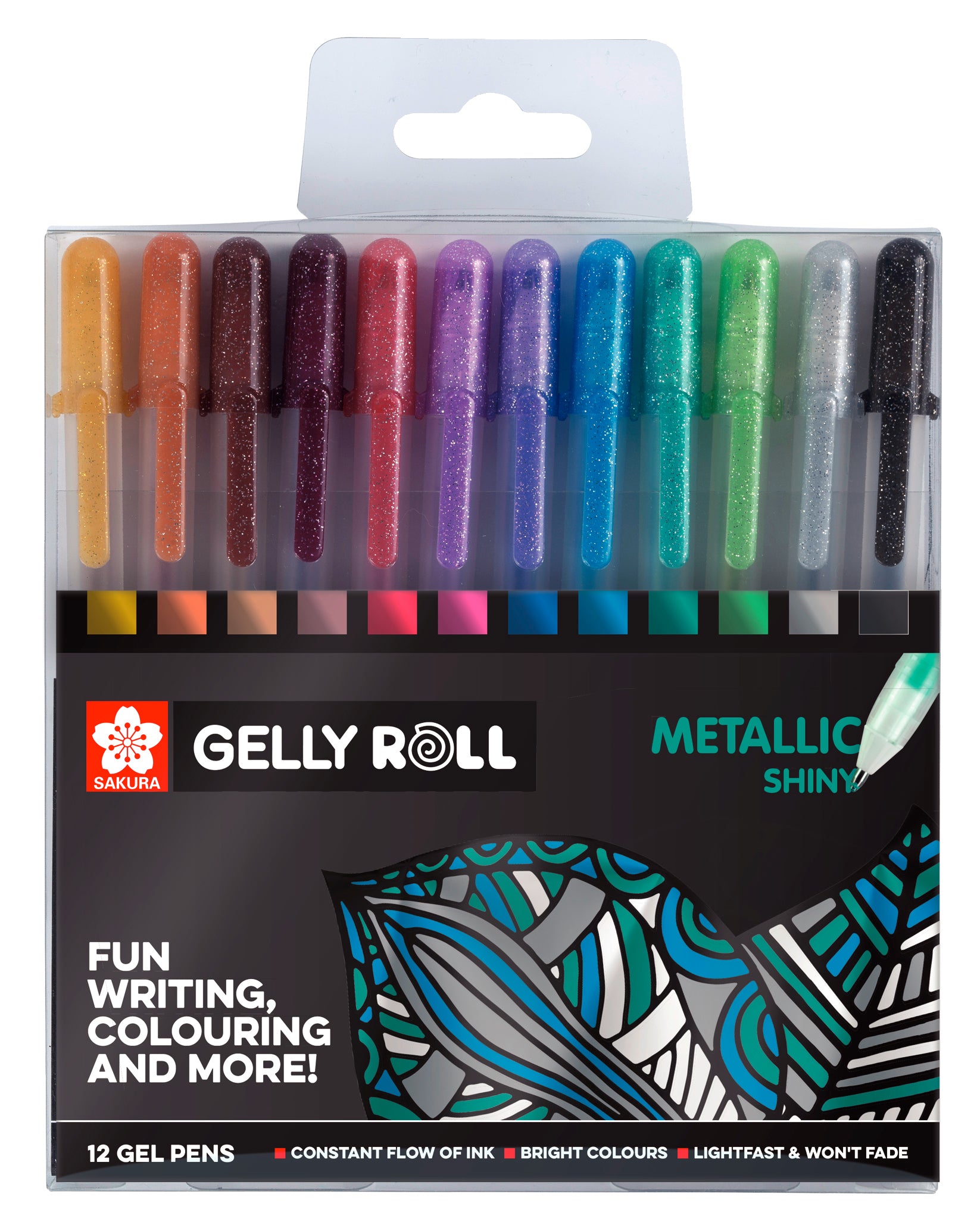 SAKURA Gelly Roll 0.5mm POXPGBMET12 Metallic ass. 12 Stück