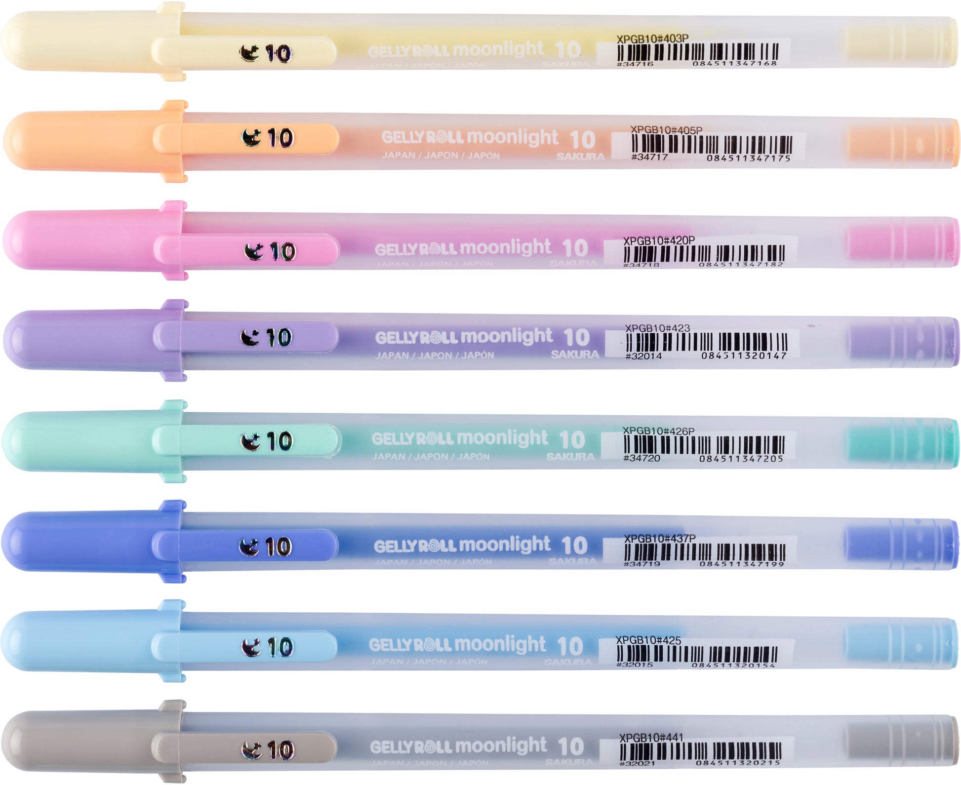 SAKURA Gelly Roll 0.50mm POXPGBMOO8 Moonlight Pastel 10 Stück