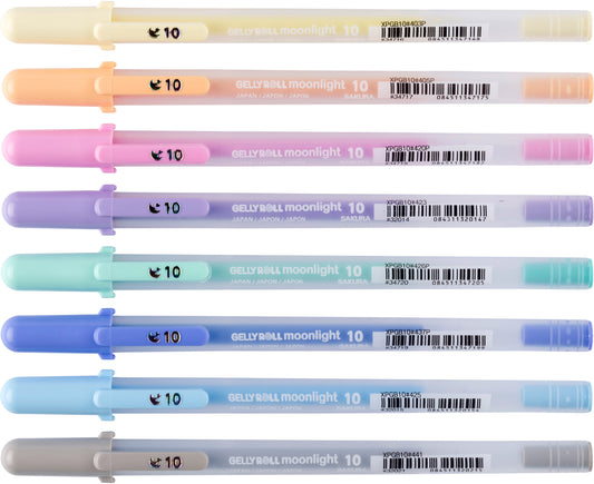 SAKURA Gelly Roll 0.50mm POXPGBMOO8 Moonlight Pastel 10 Stück