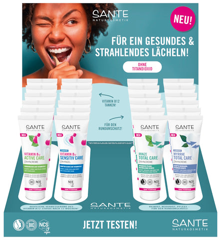 SANTE table display dental care relaunch