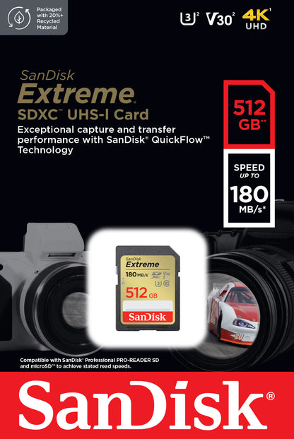 SANDISK Extreme SDXC 512GB SDSDXVV-512G-GNCIN