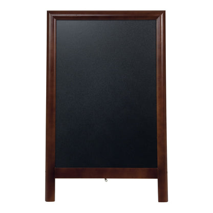 Securit® Holz Kundenstopper Deluxe, 85x55cm, Dunkelbraun, Outdoor