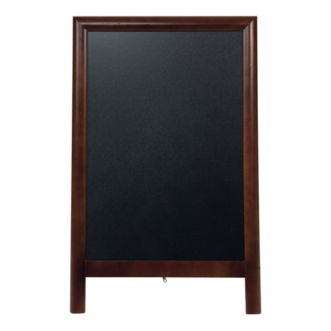 Securit® Holz Kundenstopper Deluxe, 85x55cm, Dunkelbraun, Outdoor