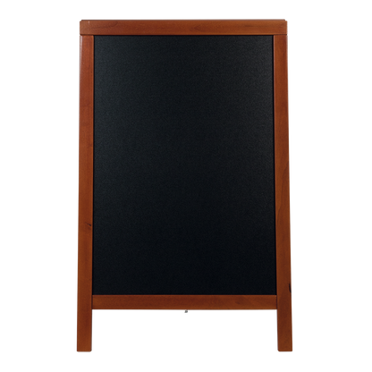Securit® Holz Kundenstopper Deluxe, 85x55cm, Mahagoni, Outdoor