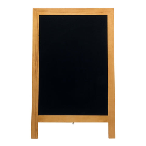 Securit® Holz Kundenstopper Deluxe, 85x55cm, Hellbraun, Outdoor