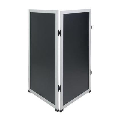 Securit® Multiboard Kreidetafel mit Holzrahmen, Silber, 115x60cm, Outdoor