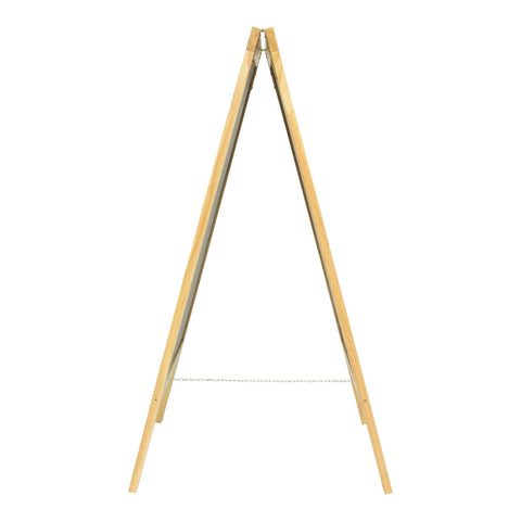 Securit® Holz Kundenstopper 140x70cm, Deluxe, Buche, Outdoor